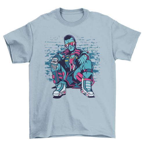 Cyberpunk urban man t-shirt