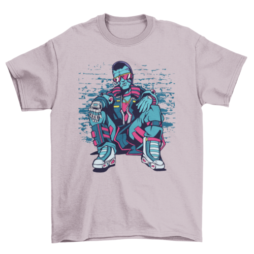 Cyberpunk urban man t-shirt