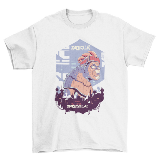 Cyber urban robot gorilla t-shirt