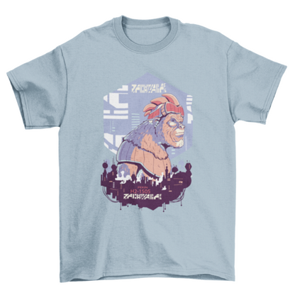 Cyber urban robot gorilla t-shirt