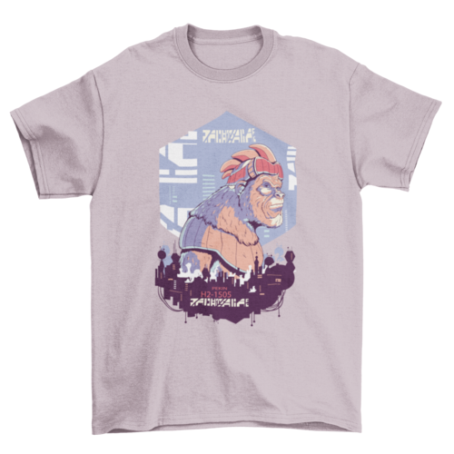 Cyber urban robot gorilla t-shirt