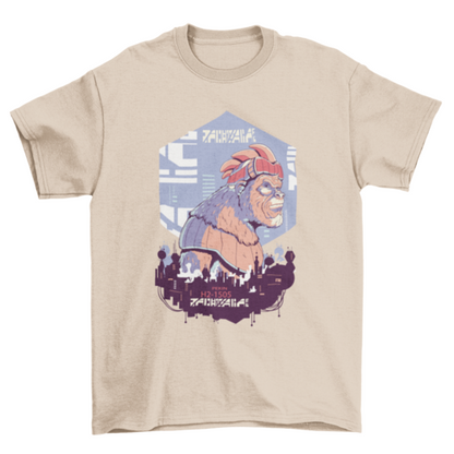 Cyber urban robot gorilla t-shirt