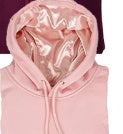 Brushed Hoody Silk Lining Hat Cotton Mixed Polyester