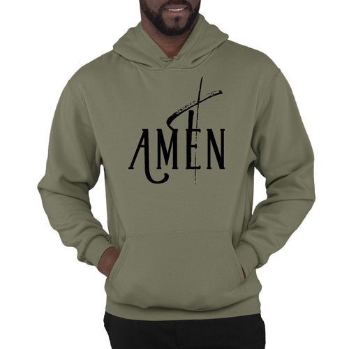 Graphic Hoodie Amen Black